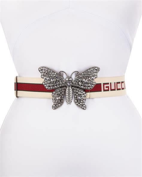 gucci belt glitter|Gucci butterfly belt buckle.